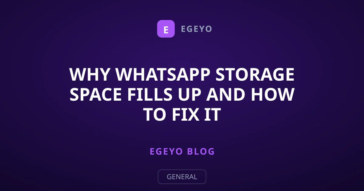 Why WhatsApp Storage Space Fills Up and How to Fix It